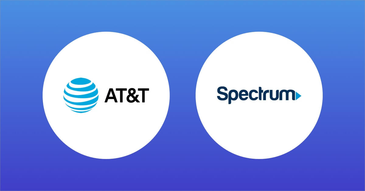 AT&T vs Spectrum internet service.