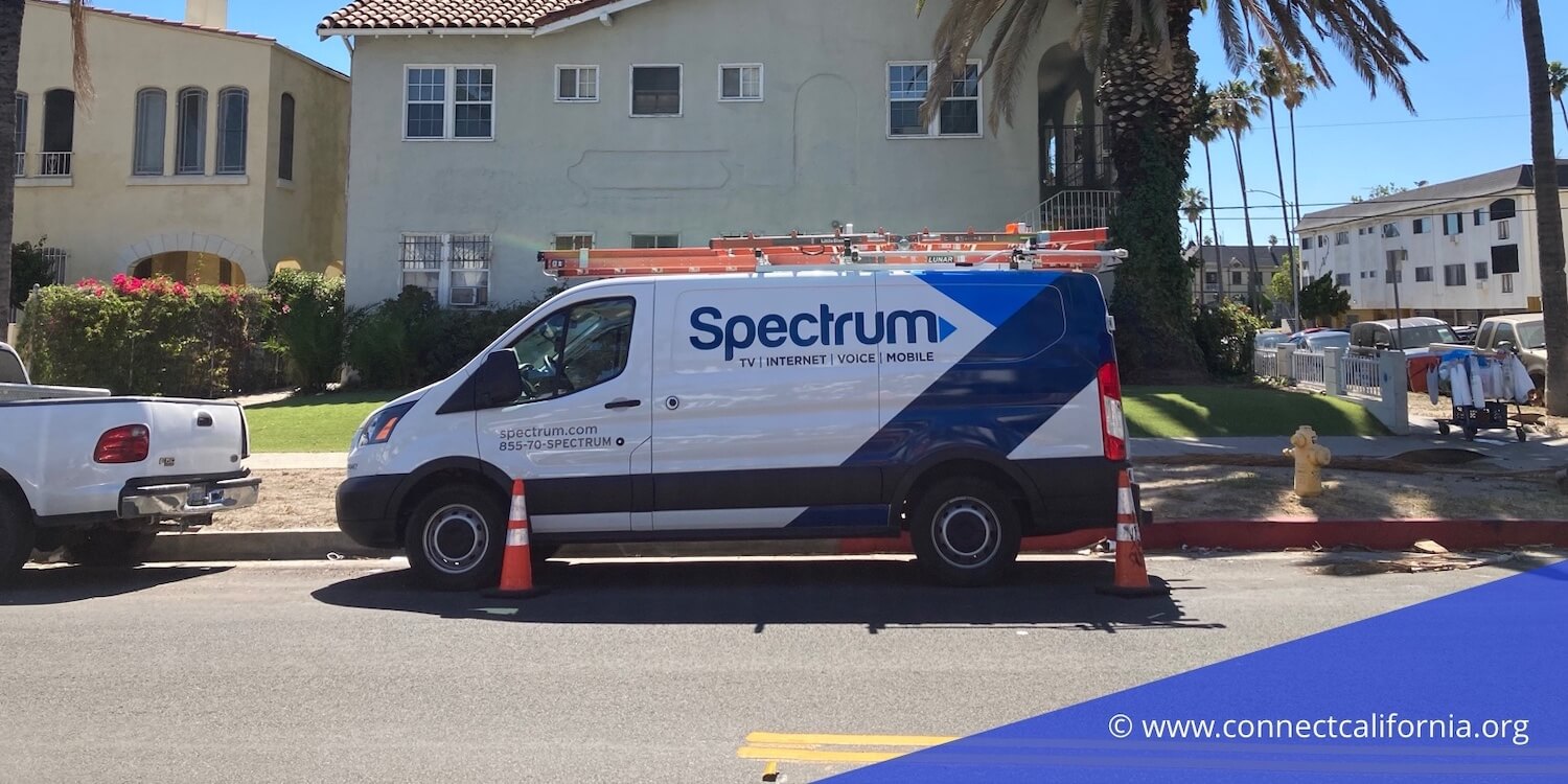 Spectrum van in Los Angeles.