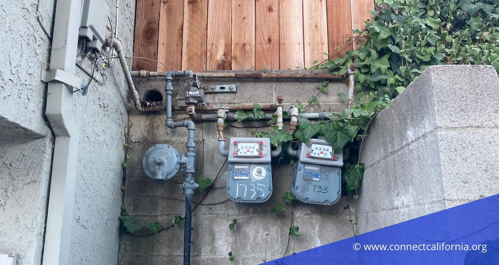 Water meters in California.